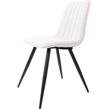Eetkamerstoel Joppe bouclé Ivory |woon-meubel.nl