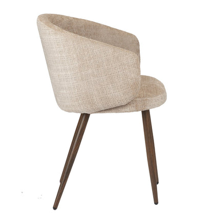 Luna eetkamerstoel crème - Comfort - Set van 2 |woon-meubel.nl