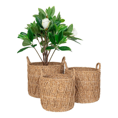 Krabi Basket - Mand, zeegras, naturel, set van 3 |woon-meubel.nl