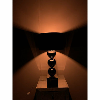 Ball lamp block base chrome