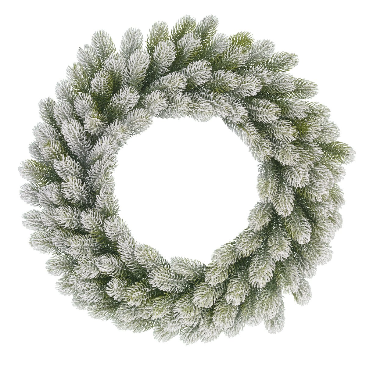 Nigata Kerstkrans - Ø60 cm - Groen Frosted