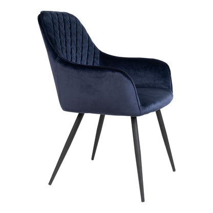 Harbo Dining Chair - Blue Velvet - Set of 2