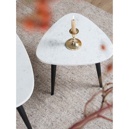Salontafel Milou - Marmer Organische- 70 cm |woon-meubel.nl