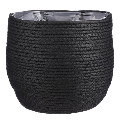 Jorck Plantenmand - Zwart- Papier H24 x Ø26 cm |woon-meubel.nl