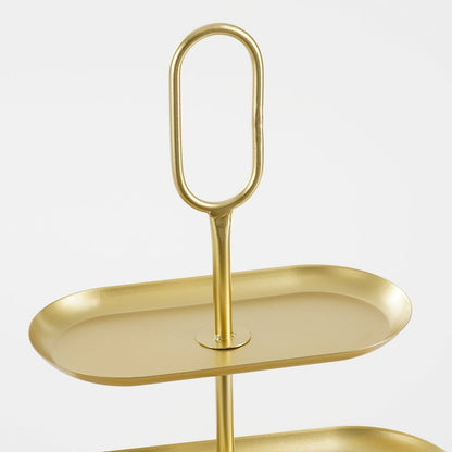 Etagère 3 niveaux Rama - L48 x l20 x H55 cm - Métal - Doré