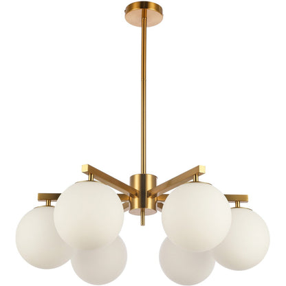 Pendant lamp Stella White 6-light
