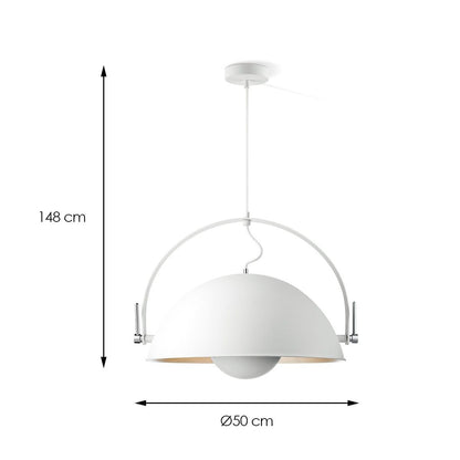 Pendant lamp Fabriq Bow - White - 50x50x148cm