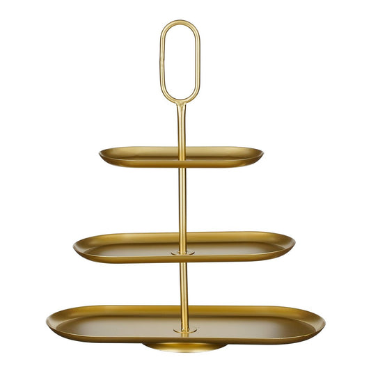 Rama Etagere 3 Laags - L48 x B20 x H55 cm - Metaal - Goud