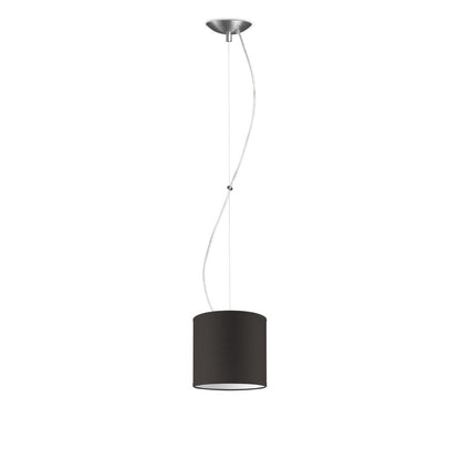Deluxe pendant lamp with lampshade, E27, chocolate, 16cm