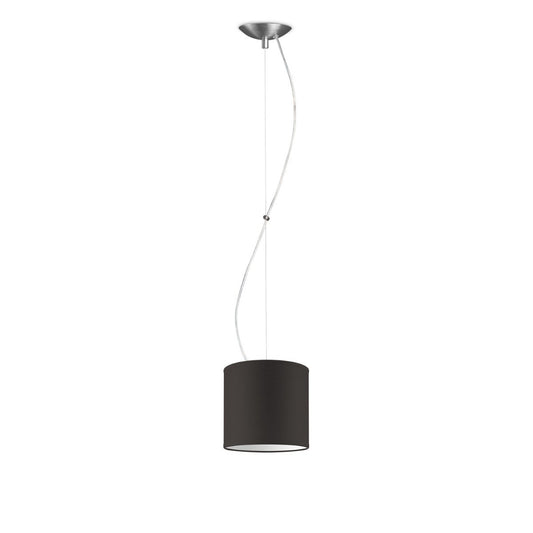 Hanglamp Deluxe met lampenkap, E27, chocolade, 16cm