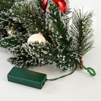 Kaprun kerstguirlande 180 cm met LED en kerstballen | woon-meubel.nl