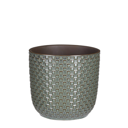 Daan Bloempot Groen - H18 x Ø19 cm|woon-meubel.nl