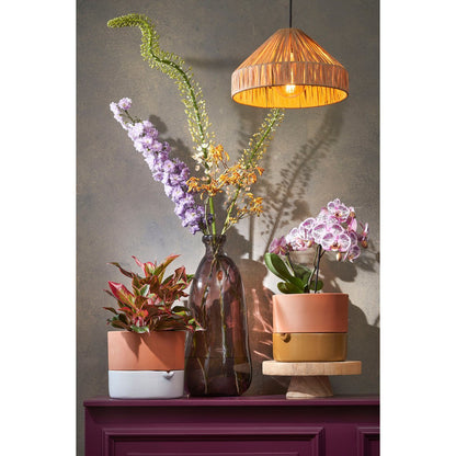 Elisa Hanglamp - Lichtbruin - Raffia H18 x Ø30 cm |woon-meubel.nl