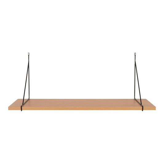 Chiba Wandplank – Essenfineer met Zwart Stalen Frame | woon-meubel.nl