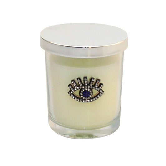 Zilveren Geurkaars met Patchouli – Oogsymbool