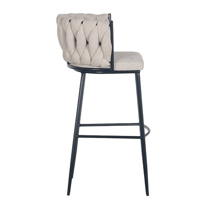 Wave bar stool beige