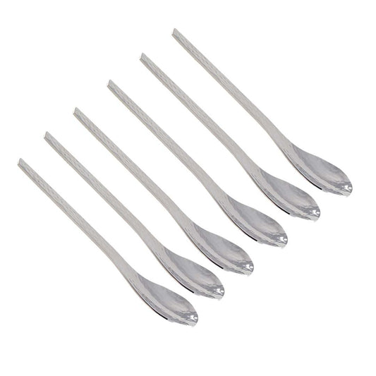 Zilveren Gehamerde Theelepels – Set van 6 |woon-meubel.nl