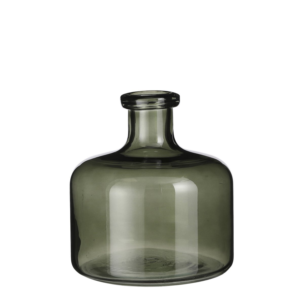 Regal Fles Vaas - H22 x Ø20 cm - Glas - Groen