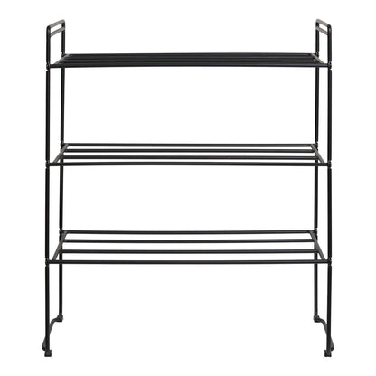 Schoenenrek – 3 Planken | Zwart Metaal | House Nordic
