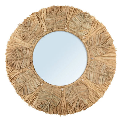 De Palmboom Spiegel handgemaakt- Naturel - M |woon-meubel.nl