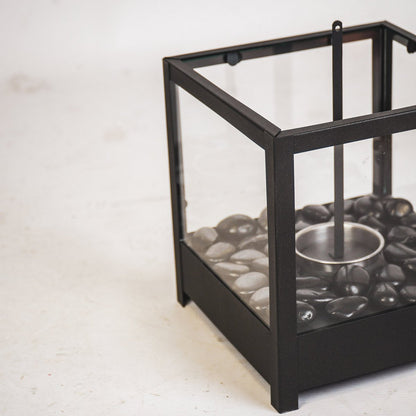 Table Fireplace – Bio Ethanol Burner made of Metal and Glass