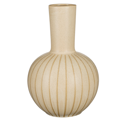 Holm Vaas - H52 x Ø34 cm - Keramiek - Crème|woon-meubel.nl