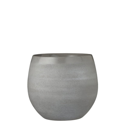 Douro Flowerpot - H23 x Ø 26 cm - Terracotta - Light Grey
