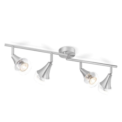 LED Surface-mounted spotlight Vaya 4 - incl. dimmable LED lamp - steel