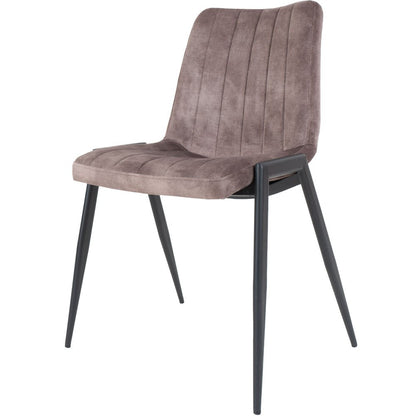 Eetkamerstoel Flynn Taupe Velvet | woon-meubel.nl
