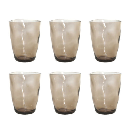 Set van 6 Acryl Bruine Waterglazen – Aulica