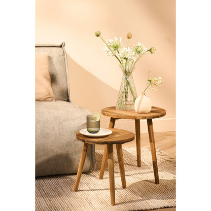 Bold Bijzettafel - Gerecycled Hout - Bruin