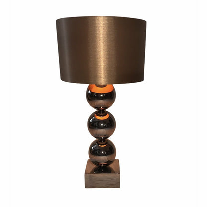 Lampe boule Base Block Sépia