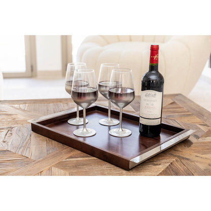 Glow silver wine glasses - Set of 6