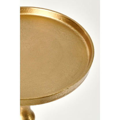 Duco Side table - H66 x Ø25 cm - Recycled Aluminum - FSC 100% - Gold