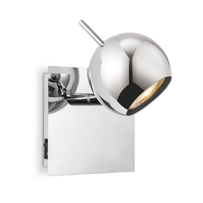 Wall spotlight Bollo - incl. dimmable LED lamp - chrome