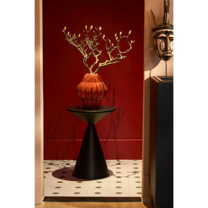 Royale Bijzettafel - H55 x Ø40 cm - Metaal - Zwart|woon-meubel.nl