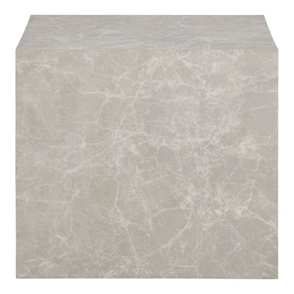 Praagse salontafelset van 2 - Beige, marmerlook, MDF |woon-meubel.nl