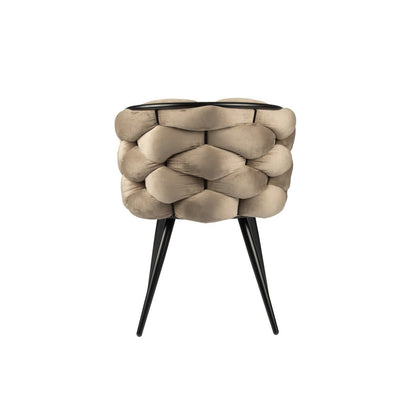 Chaise à bascule sable blanc (Lot de 2)