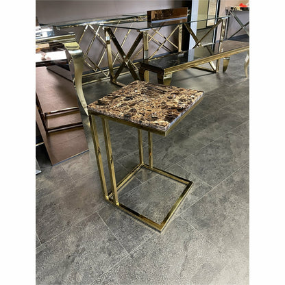 Laptop table Gold Marble