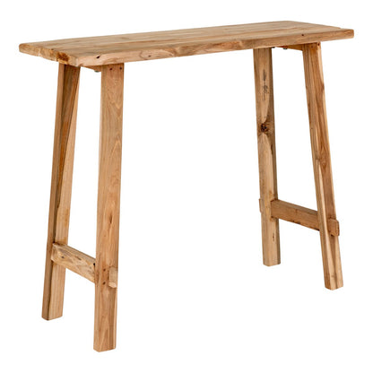 Girona Console Table - Teak Wood, Natural - 90x30x80 cm