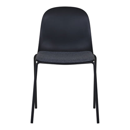 Zwarte eetkamerstoel comfortabel - Set van 2 | woon-meubel.nl