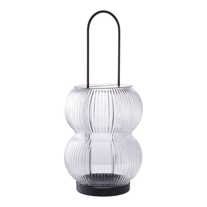 Lucena Lantaarn - Zwart, Metaal/Glas ||woon-meubel.nl