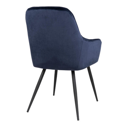 Harbo Dining Chair - Blue Velvet - Set of 2
