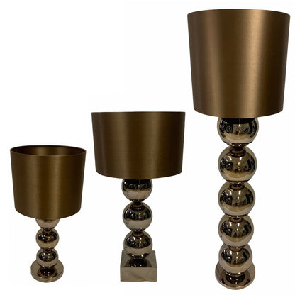 Lampe boule Base Block Sépia