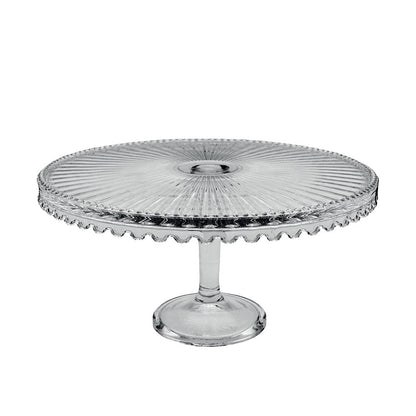 Glazen Taartschaal op Voet Ø32cm | Elegant plateau| woon-meubel.nl
