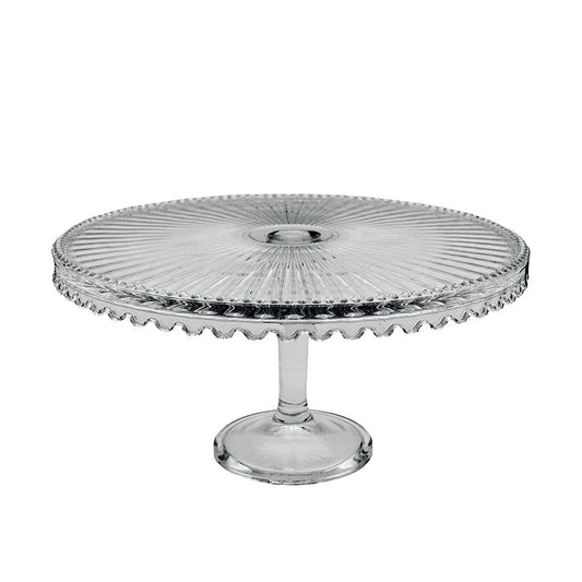Glazen Taartschaal op Voet Ø32cm | Elegant plateau| woon-meubel.nl