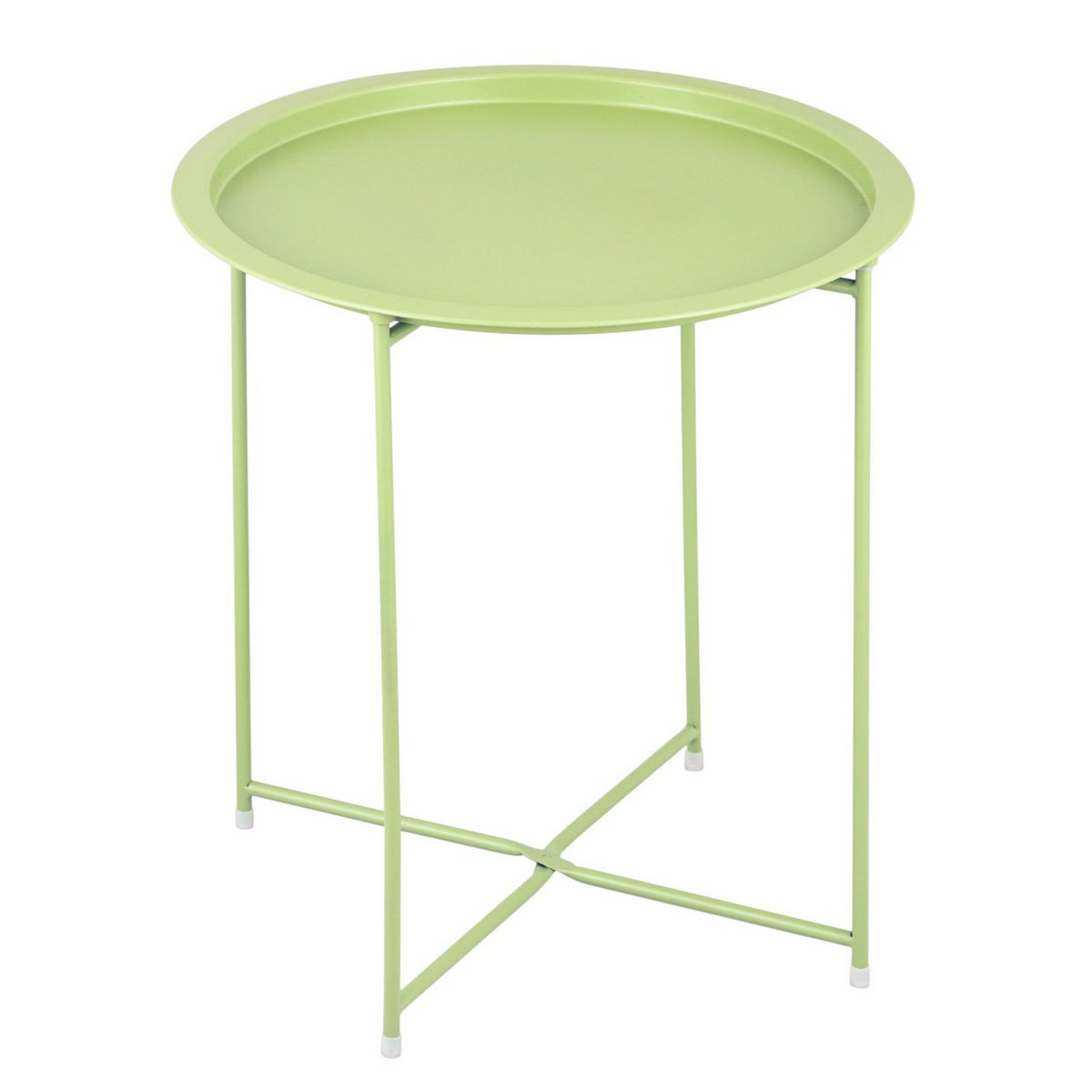 Bijzettafel met opbergruimte – Ø 47 cm | In verschillende kleuren | Voor binnen en buiten