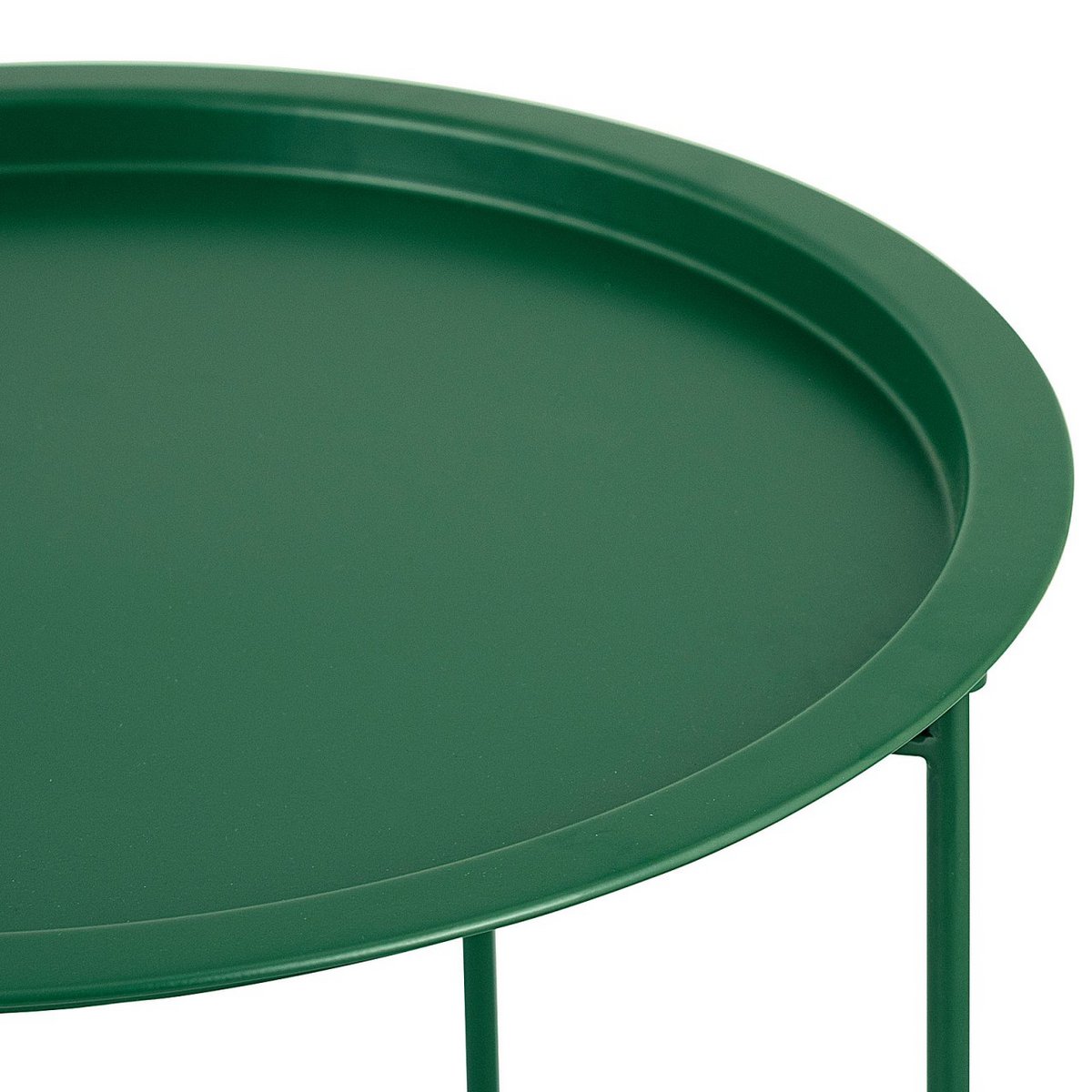 Bijzettafel met opbergruimte – Ø 47 cm | In verschillende kleuren | Voor binnen en buiten
