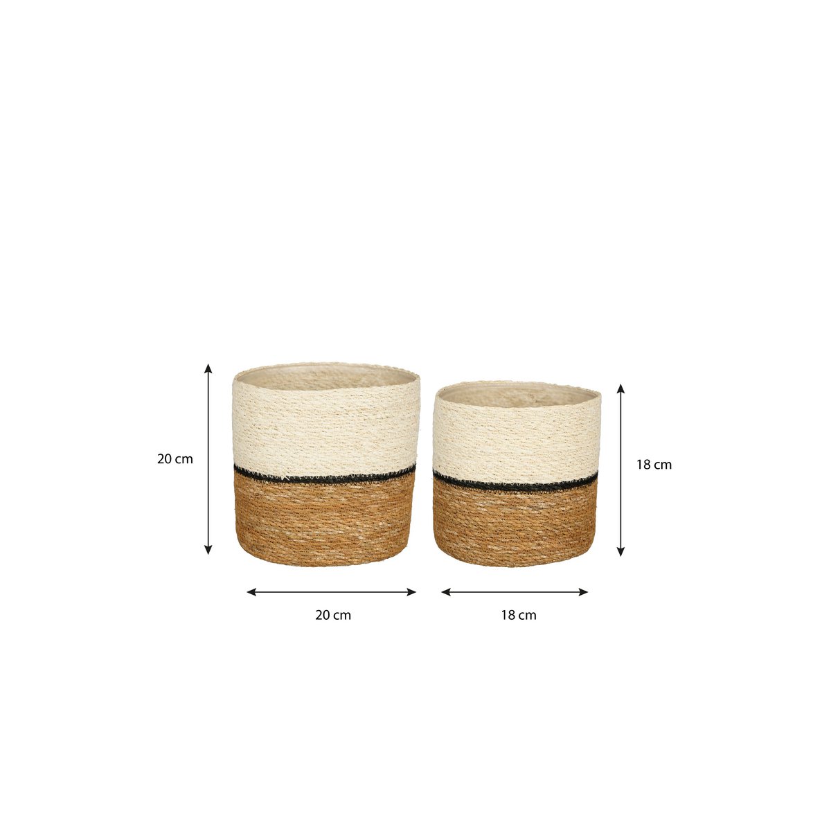 Damian Plantenmanden Set van 2 – Mica Decorations | woon-meubel
