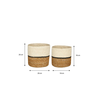 Damian Plantenmanden Set van 2 – Mica Decorations | woon-meubel